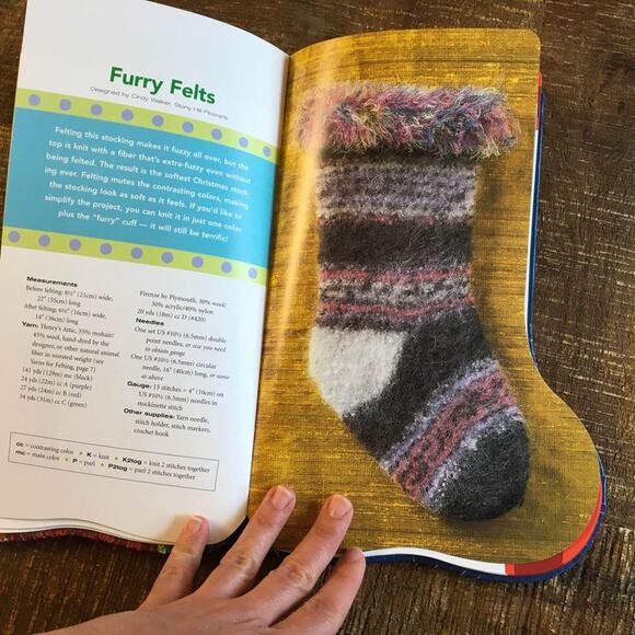Knit Christmas Stockings Knitting Pattern Book 19 Projects Ornaments - Picture 7 of 8